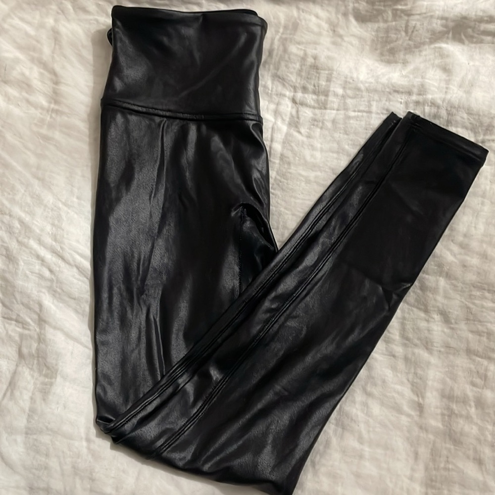 SPANX Faux Leather Leggings
